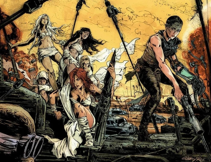 Continuation of the post Mad Max: Fury Road - Inspired Artists - Longpost, Reply to post, Auto, Art, Mad Max: Fury Road, Crazy Max, Artbook, Post apocalypse