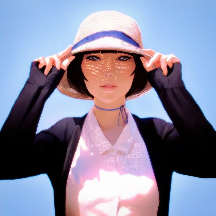 Art girls from Ilya Kuvshinov - Ilya Kuvshinov, Girls, Art, Original character, Longpost