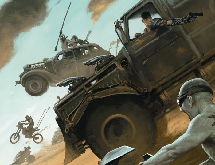 Continuation of the post Mad Max: Fury Road - Inspired Artists - Post apocalypse, Artbook, Crazy Max, Mad Max: Fury Road, Art, Auto, Reply to post, Longpost