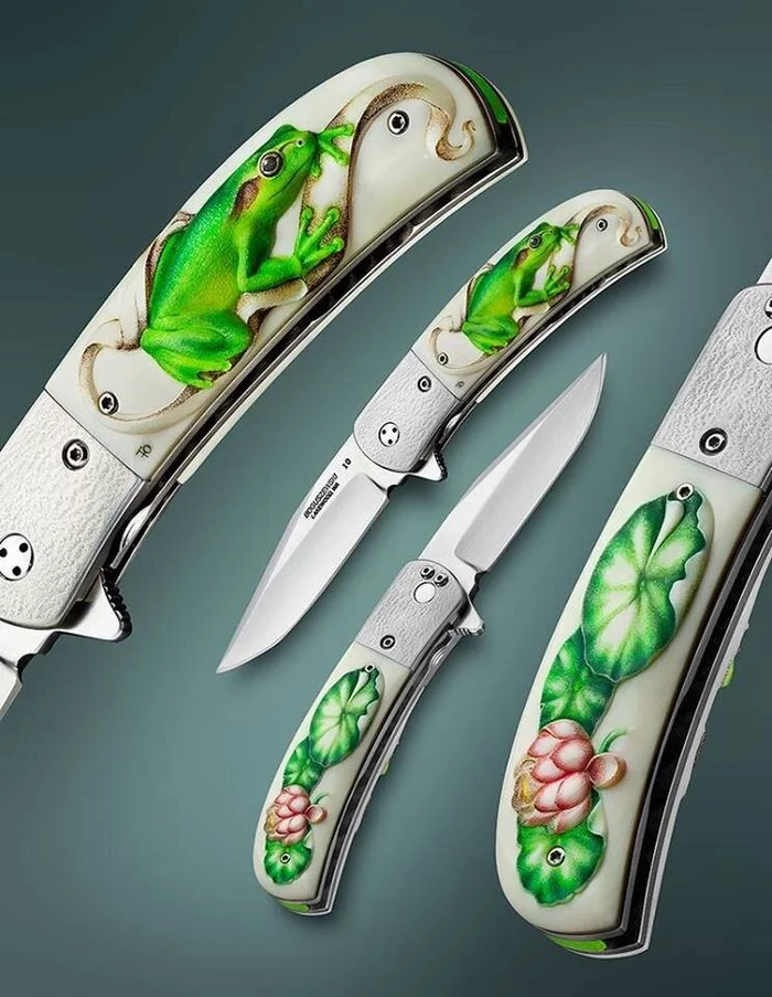 Magnificent master from Russia. Knife artist and designer Yulia Bazanova - Knife, Master, Scrimshaw, Longpost