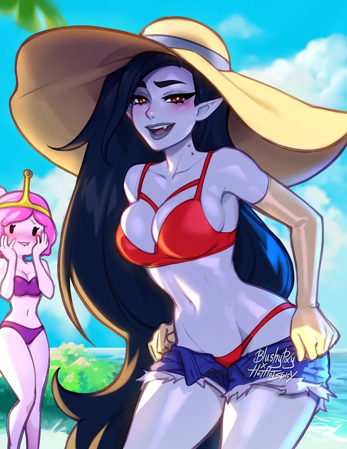  , , Adventure Time, Princess Bubblegum, Marceline, , , , , , Blushypixy, 