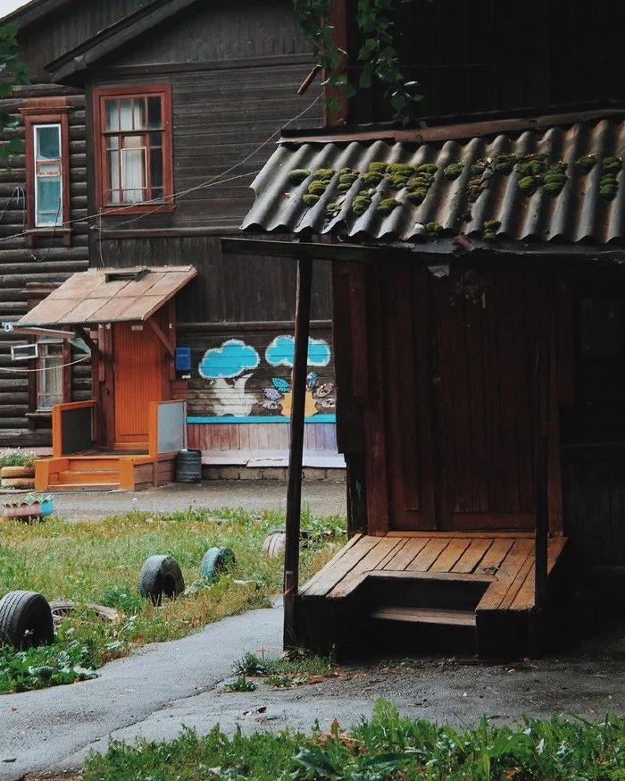 wooden streets - September, Autumn, Yekaterinburg, Wooden house, The street, Longpost