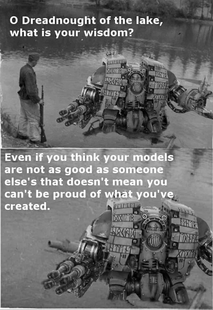 great wisdom - Warhammer 40k, Wh other, Dreadnought, Figurines, Wisdom, Picture with text