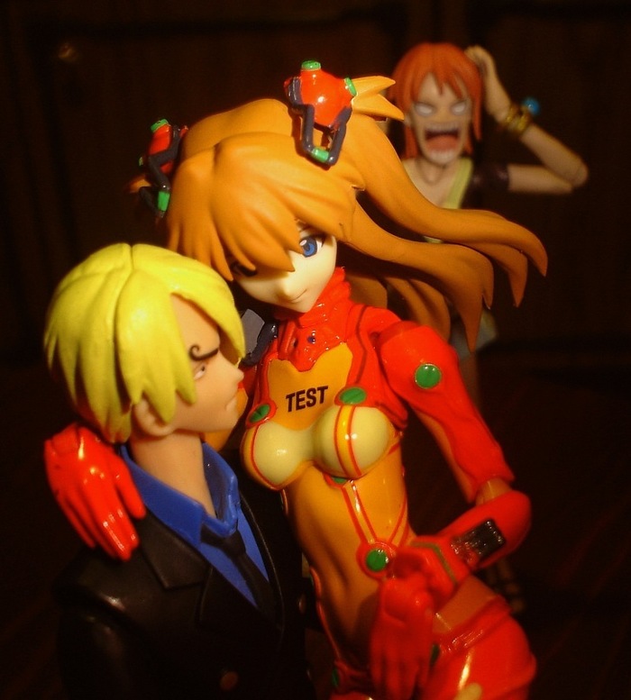   , One Piece, Sanji, Nami, Evangelion, Asuka Langley