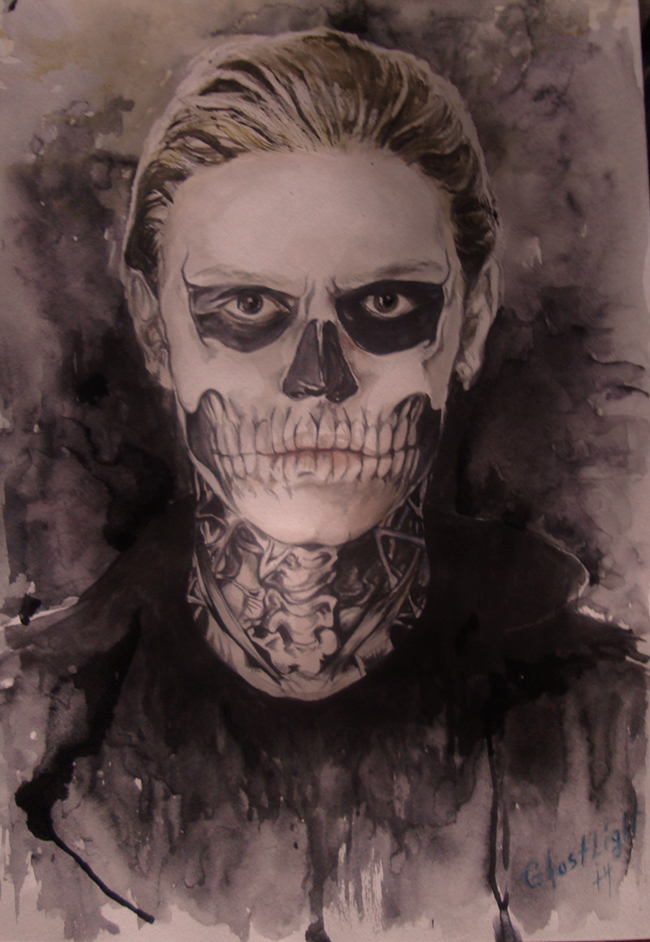 Tate - My, Watercolor, Fan art, American Horror Story