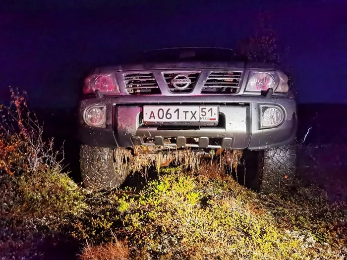 First ride on Nissan Patrol Y61 TD42! - My, Nissan, Nissan Patrol, 4x4, Offroad, Pokatushki, Off road, Kola Peninsula, Murmansk, , Arctic, Forest, Auto, Jeep, Navigator, Trophy-Raid, Night, Swamp, Video, Longpost