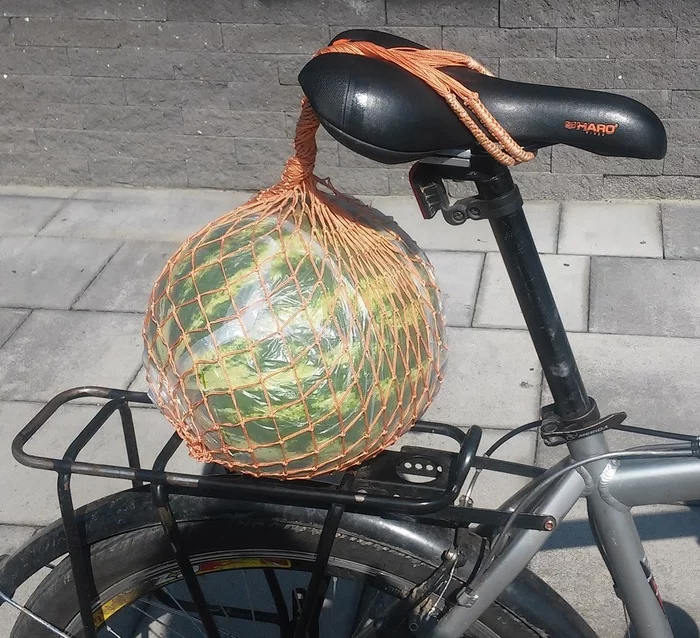 Life hack for transporting items on a bicycle - My, A bike, Shipping, Cargo, Life hack
