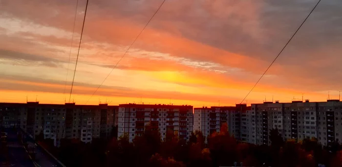 You see - you take a picture - My, beauty, dawn, Mobile photography, Mound, Zaozerny, View from the window, Good morning