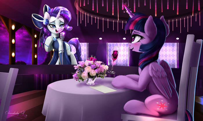  My Little Pony, Rarity, Twilight Sparkle, Darksly-z