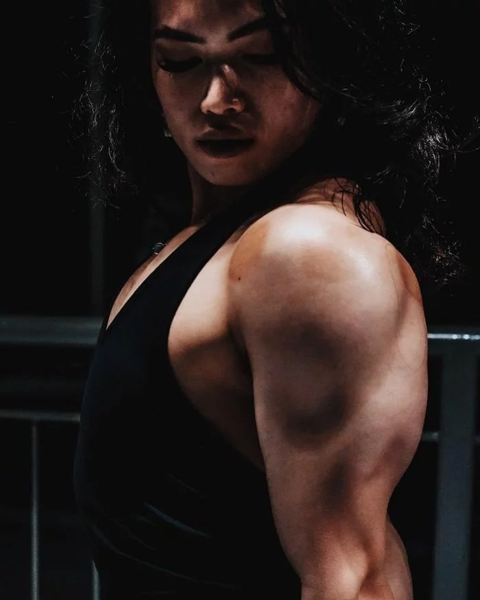 Sherlyn Chee - NSFW, Strong girl, Sports girls, Fitness, Girls, Asian, Body-building, Body Fitness, Video, Longpost