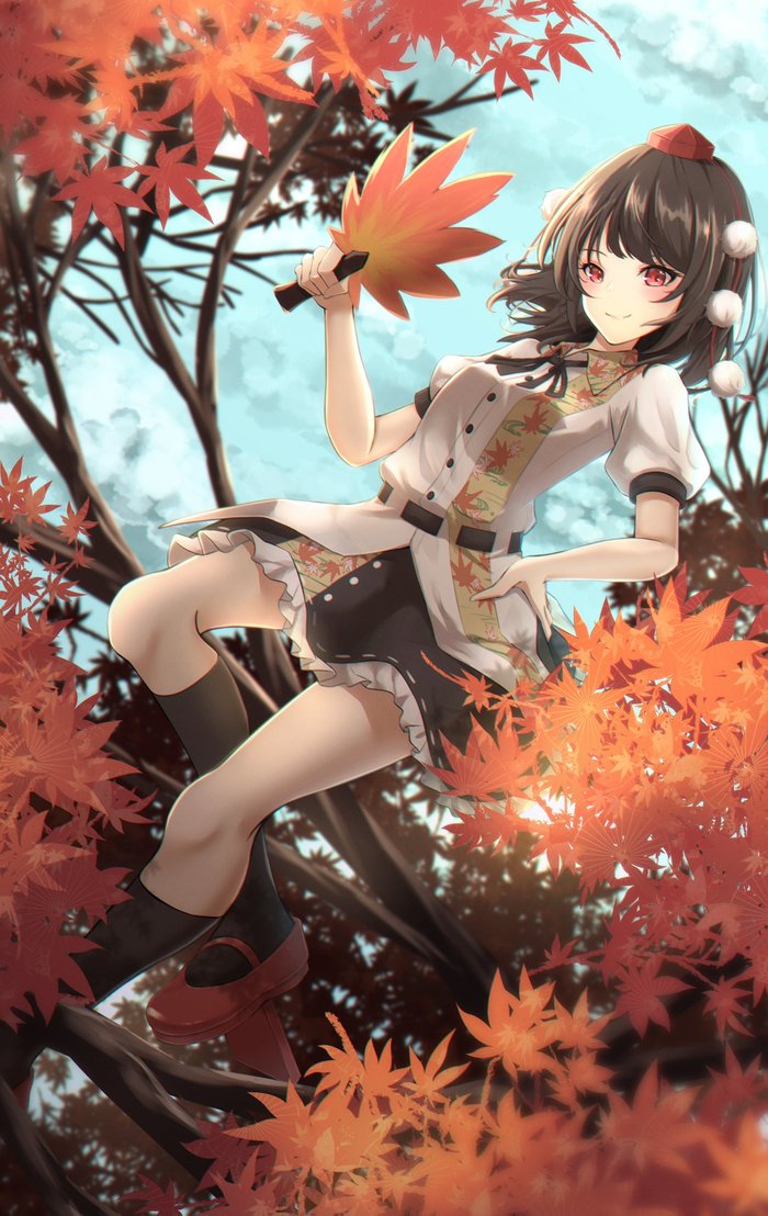 Shameimaru Aya Touhou, Shameimaru Aya, Anime Art, , Fall 5754478