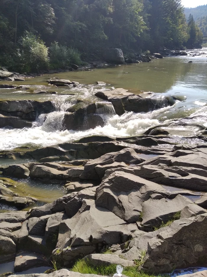 Waterfall Surf (Yaremche) - My, Carpathians, Nature, Photo on sneaker, Yaremche, Longpost