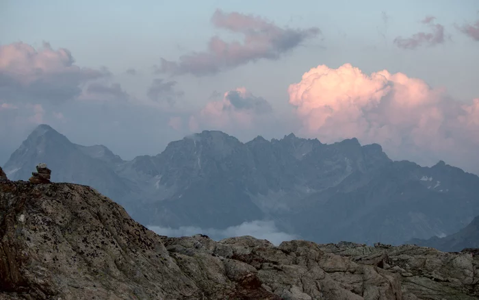 Dolomites in anticipation of the blue hour - My, The photo, Caucasus mountains