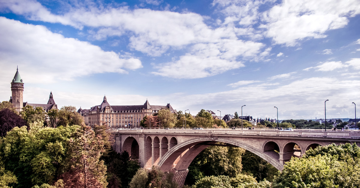 Мост адольфа в люксембурге фото