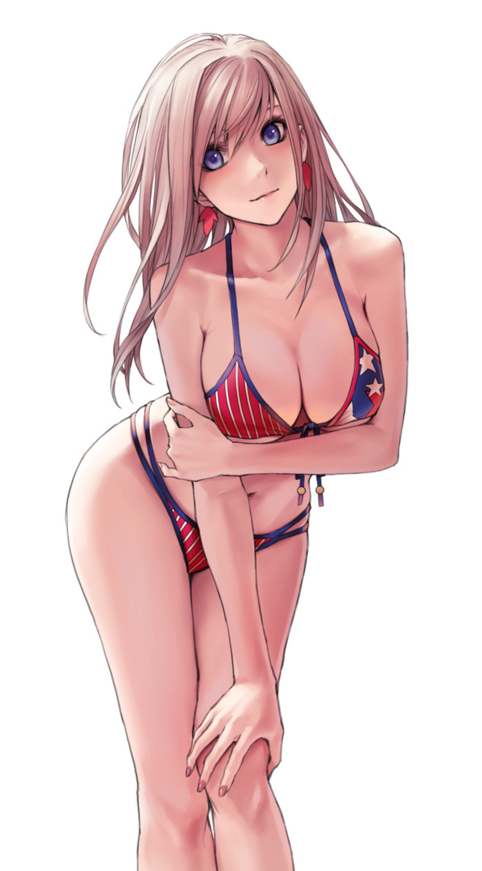 Miyamoto Musashi - NSFW, Аниме, Арт, Anime Art, Fate, Fate Grand Order, Miyamoto musashi, Berserker, Девушки, , Купальник, Длиннопост