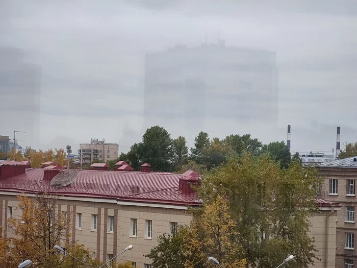 ghost houses - My, The photo, Town, Reflection, Landscape, Architecture, It seemed