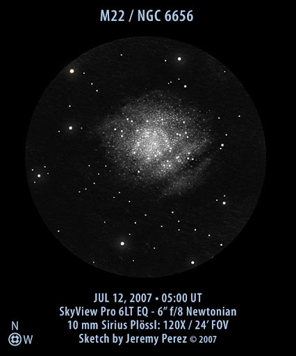 Messier catalog: M22: a globular star cluster in the constellation Sagittarius - Astronomy, Space, Observation, Messier, Messier Catalogue, Longpost