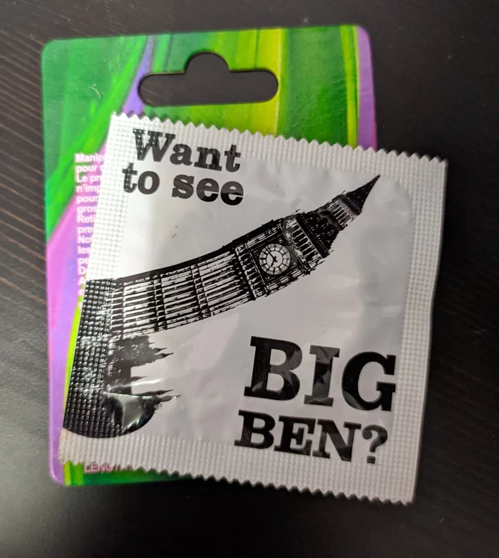 Souvenir from London - My, Souvenirs, Condoms, Big Ben