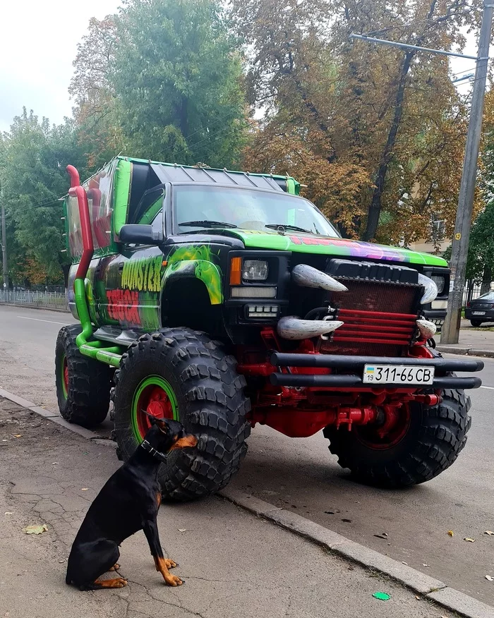 Two Beasts - My, Dog, Auto, Tuning, Doberman