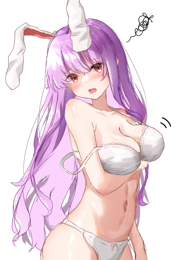 Reisen udongein inaba - NSFW, Touhou, Reisen udongein inaba, Anime art, Anime, Underwear, Boobs, Pantsu, Hand-drawn erotica, , Erotic, 