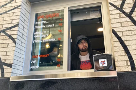 Eminem Opens Mom's Spaghetti Restaurant in Detroit - Eminem, Humor