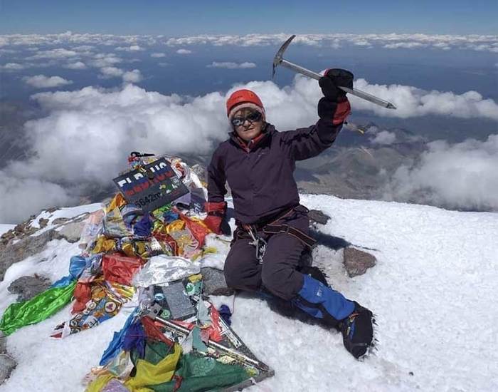 Жительница Башкирии в 62 года поднялась на Эльбрус