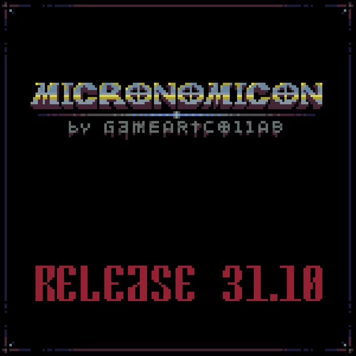 micronomicon. - Halloween, GIF, Longpost, My, Pixel Art, Collab, Kripota, Mystic