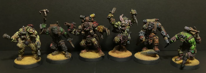 Skawt`n`Rekkon Skwad - My, Wh miniatures, Wh painting, Warhammer 40k, Warhammer, Orcs, Painting miniatures, Hobby