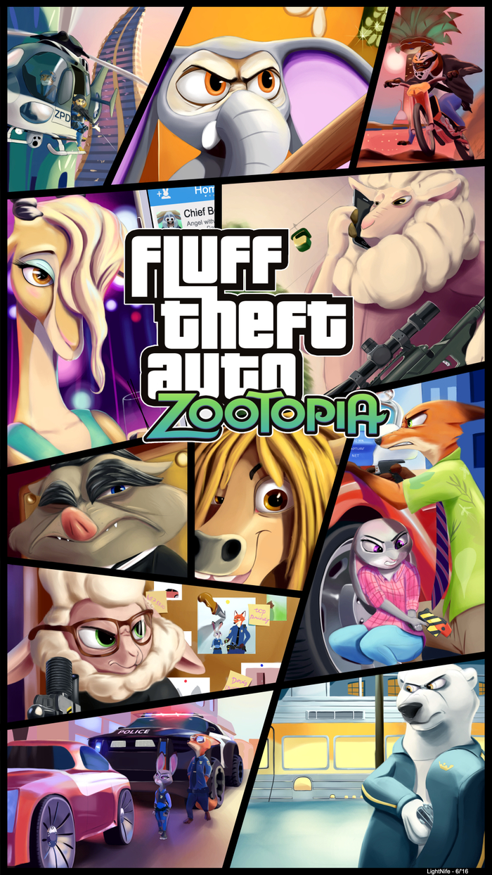 Fluff Theft Auto: Zootopia