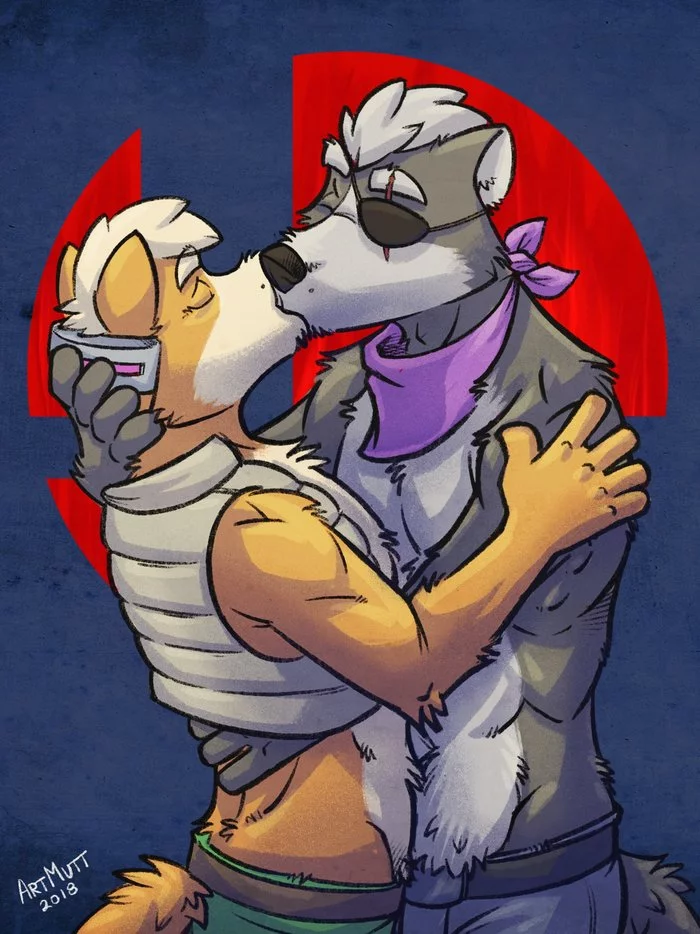 Something related to Starfox, I don't know, I haven't played it - Lime and Kiwi, Furry male, Gays, Furotica male, Art, , Furry gay, Furry, , Furry art, Shipping