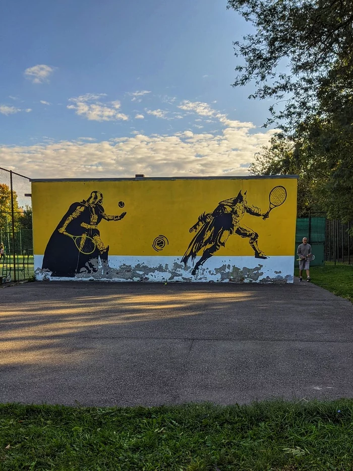 Well let's play - My, Krasnodar, Graffiti, Batman, Darth vader, Tennis