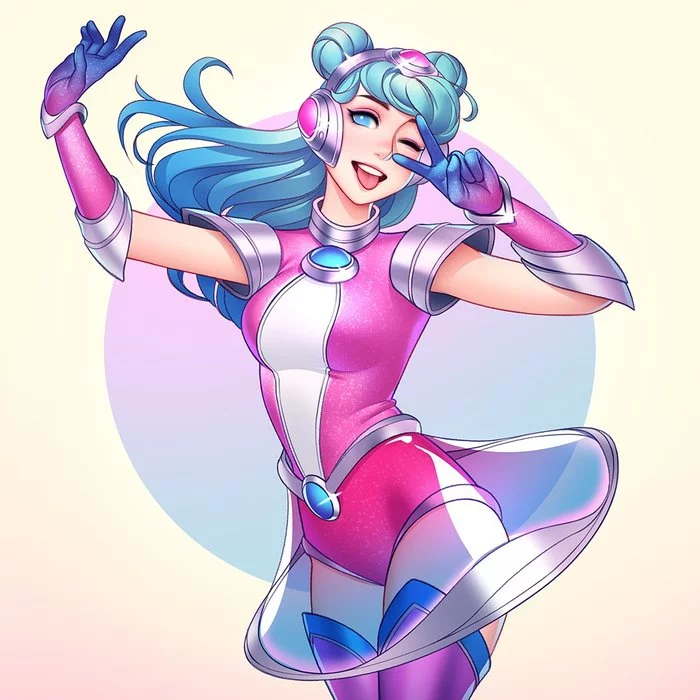 Space Groove Lux - Арт, Рисунок, League of Legends, Tsuaii, Люкс, Длиннопост