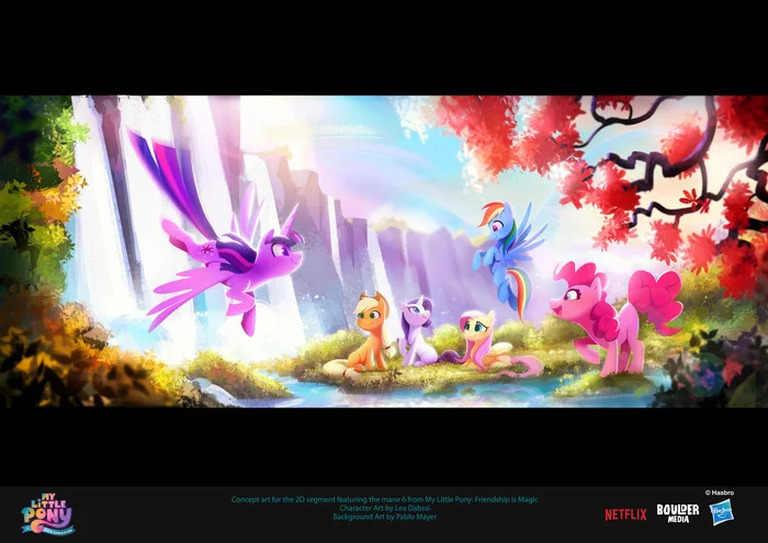 G4 concept art from My Little Pony: Next Generation - My little pony, Mane 6, Twilight sparkle, Rainbow dash, Pinkie pie, Fluttershy, Applejack, Rarity, , Concept Art, Imalou, Longpost