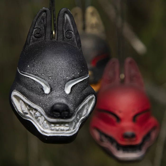 Kitsune masks - My, Demon, Mask, Kitsune, Yokai, Longpost