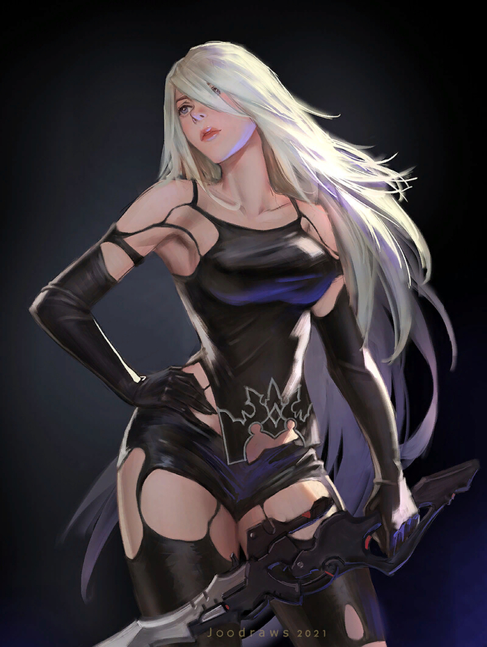 Yorha A2 Nier Automata, Yorha unit no 2 type A, , , Joo draws