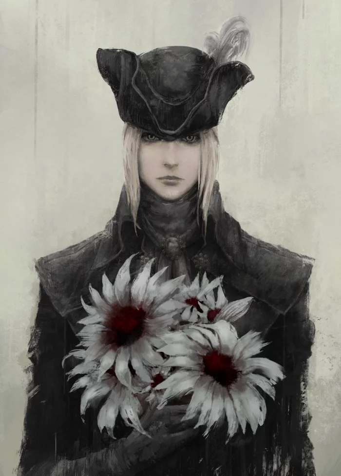 Леди Мария - Рисунок, Bloodborne, Lady Maria, Девушки, Арт