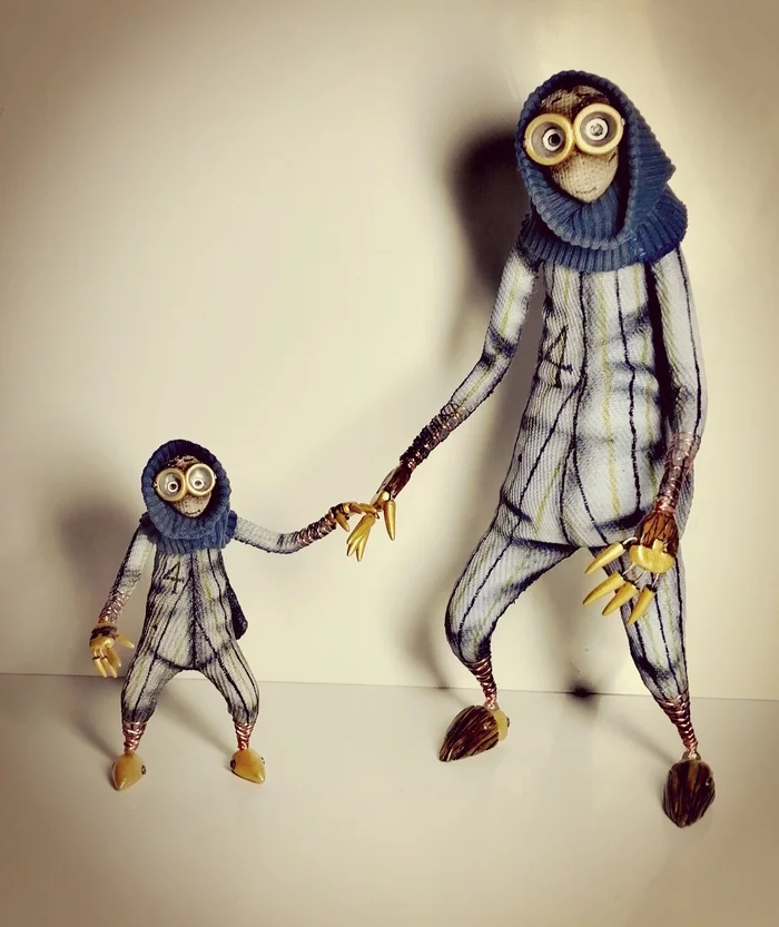 mini fourth - My, Handmade, Characters (edit), Polymer clay, Steampunk, Cartoons, Doll, Creation, Longpost, Nine (cartoon), , Needlework without process