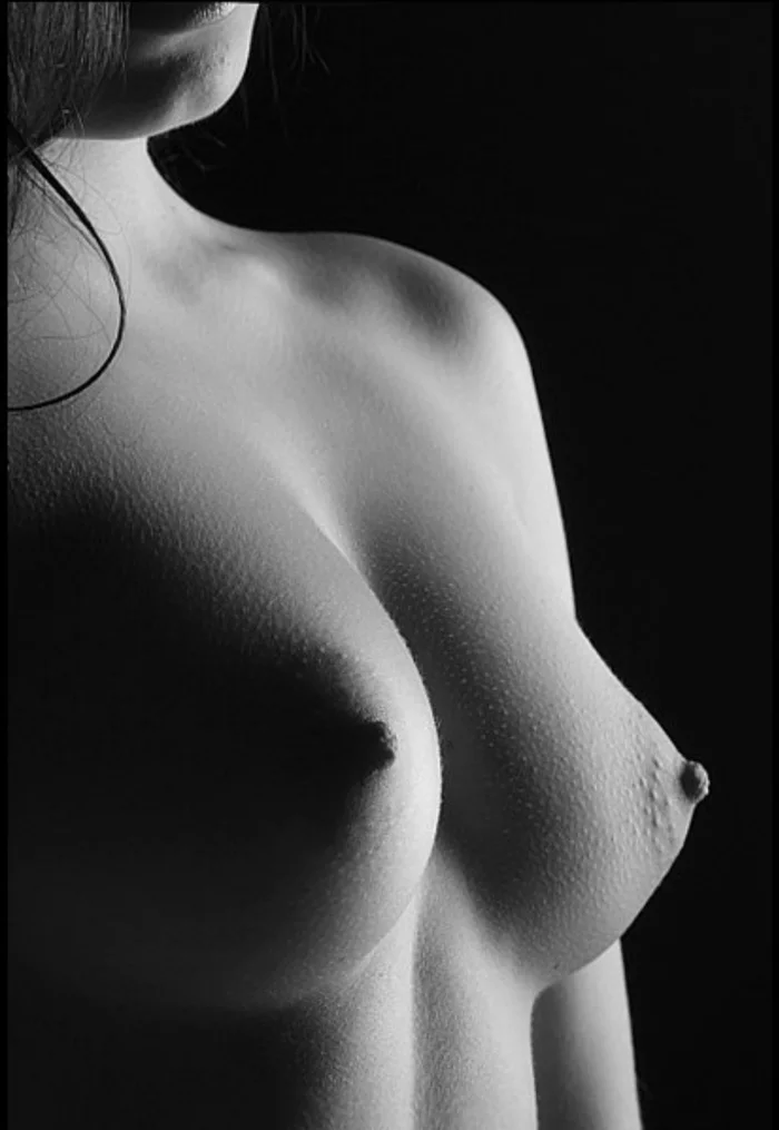 Breast - NSFW, Erotic, Girls, Breast, Boobs, Nipples, Black and white photo