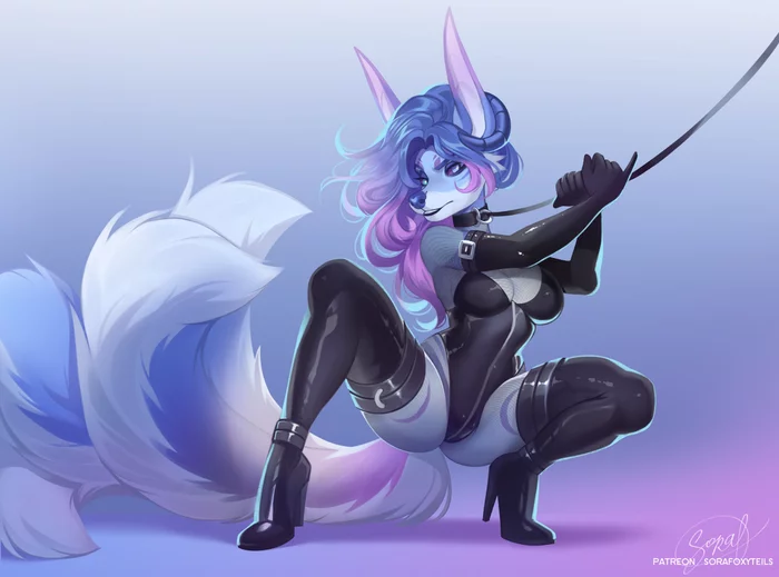 Sora - NSFW, Furry, Anthro, Art, Furry edge, Furry fox, Sorafoxyteils