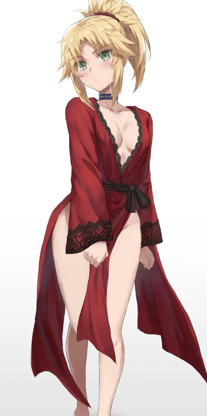 Robe - NSFW, Fate, Fate apocrypha, Mordred, Anime, Anime art, Tonee