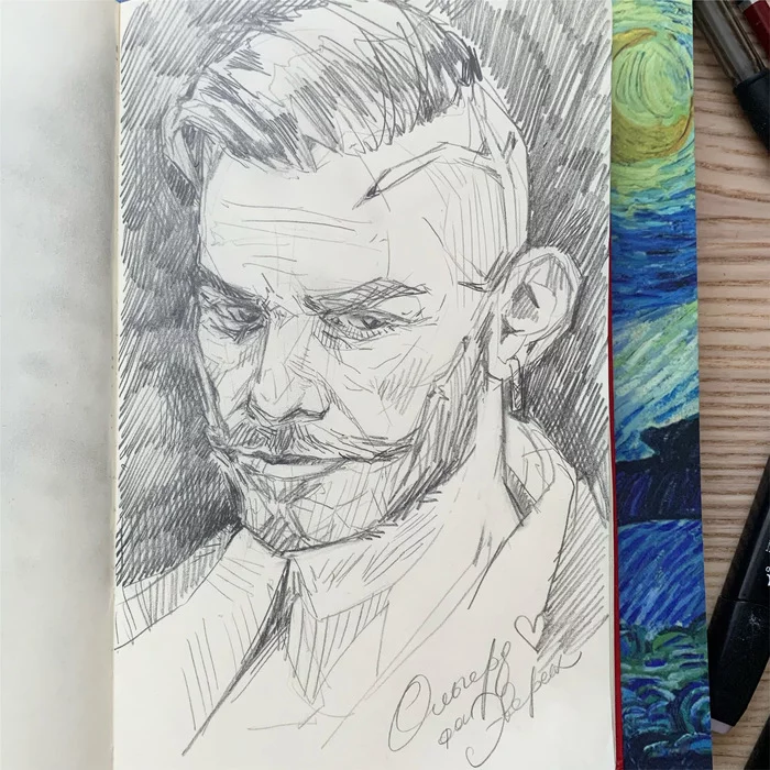 Olgierd von Everek) - My, Witcher, The Witcher 3: Wild Hunt, Drawing, Pencil drawing, Olgerd von Everek, Sketch, The Witcher 3: Hearts of Stone, Art, , Fan art, Fan art