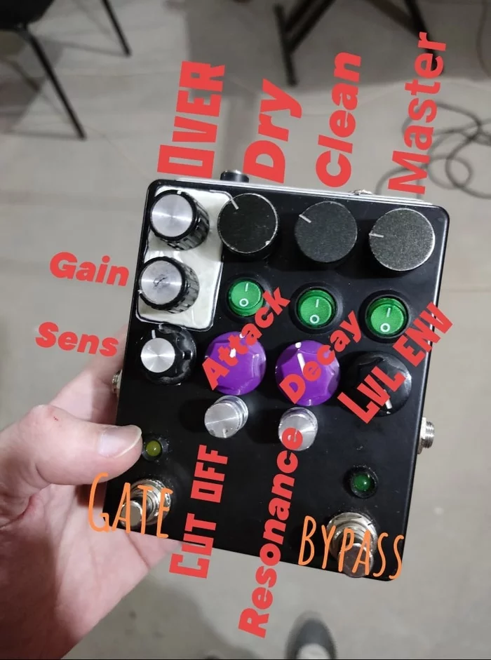 DIY envelop filter for guitar from scratch - My, Guitar pedal, Overload, Filter, With your own hands, Electric guitar, Video, Longpost, Needlework with process, Assembly