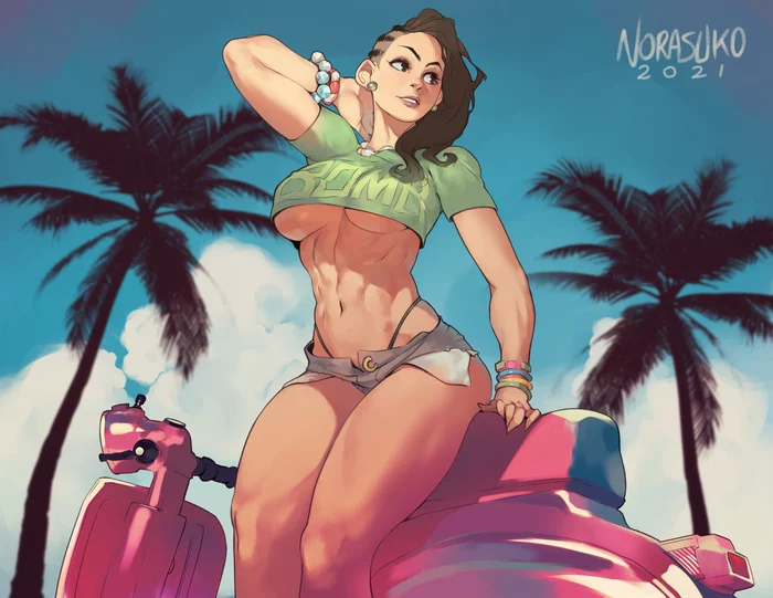 Laura matsuda by norasuko - NSFW, Laura Matsuda, Norasuko, Street fighter, Game art, Games, Art, Strong girl, Girls, , Hand-drawn erotica