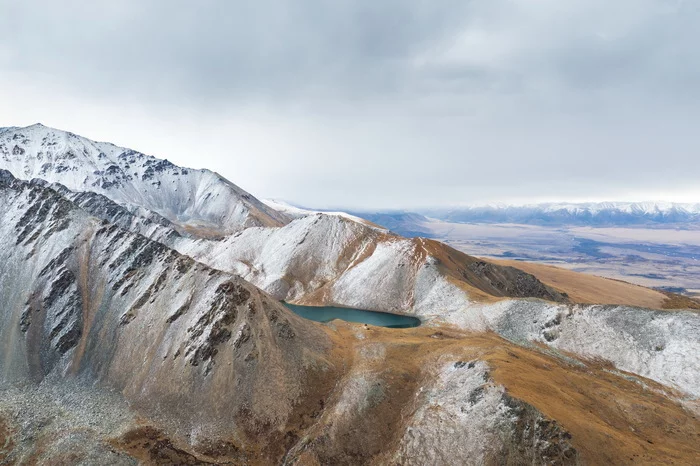 Mountain Spirit Lake - My, Altai Republic, Aktash, Lake, Drone, The mountains, Travels, Longpost, The photo