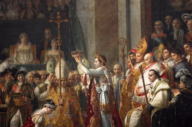 Napoleon's coronation, or some French propaganda - My, Art, Painting, Painting, Artist, Napoleon, Oil painting, Notre dame cathedral, Art history, , coronation, Propaganda, Longpost