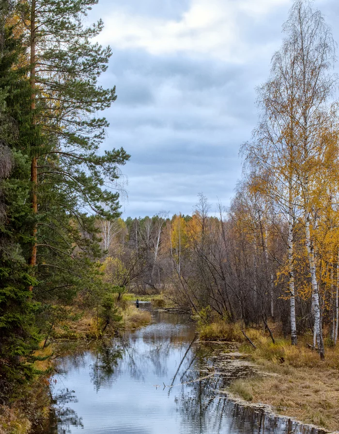 Autumn photo - My, Russia, Middle Ural, Autumn, Forest, River, Perspective, People