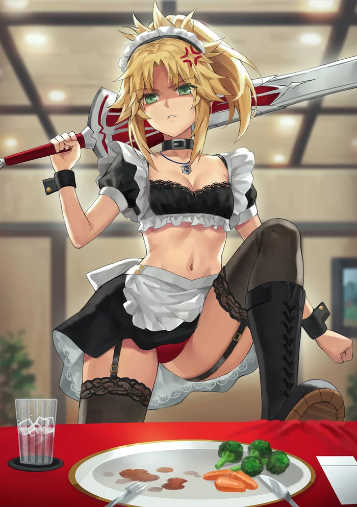 Eat vegetables, it's good for your health - NSFW, Tonee, Fate, Fate grand order, Fate apocrypha, Mordred, Anime, Anime art