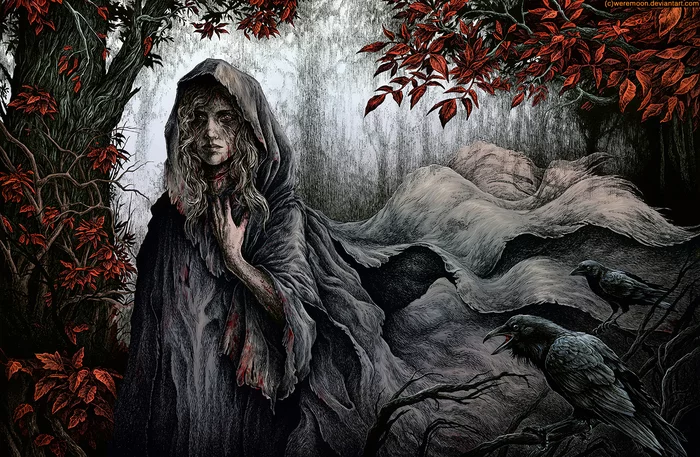 Heartless - Catelyn Stark, Starkey, , PLIO, Fantasy, George Martin, Art, Drawing