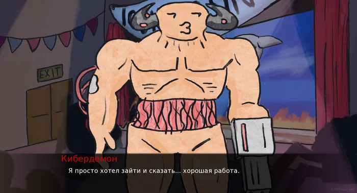 The Russian version of the visual novel Doomed Love is out! Dating demons in the DOOM universe is now in RUSSIAN! - My, Doom eternal, Doom 3, Doom 2, Doom, Visual novel, ID Software, Strange humor, Dating Simulator, , Games, Computer games, Translator, Translation, Author's comic, Retro Games, Old school, Video, Longpost