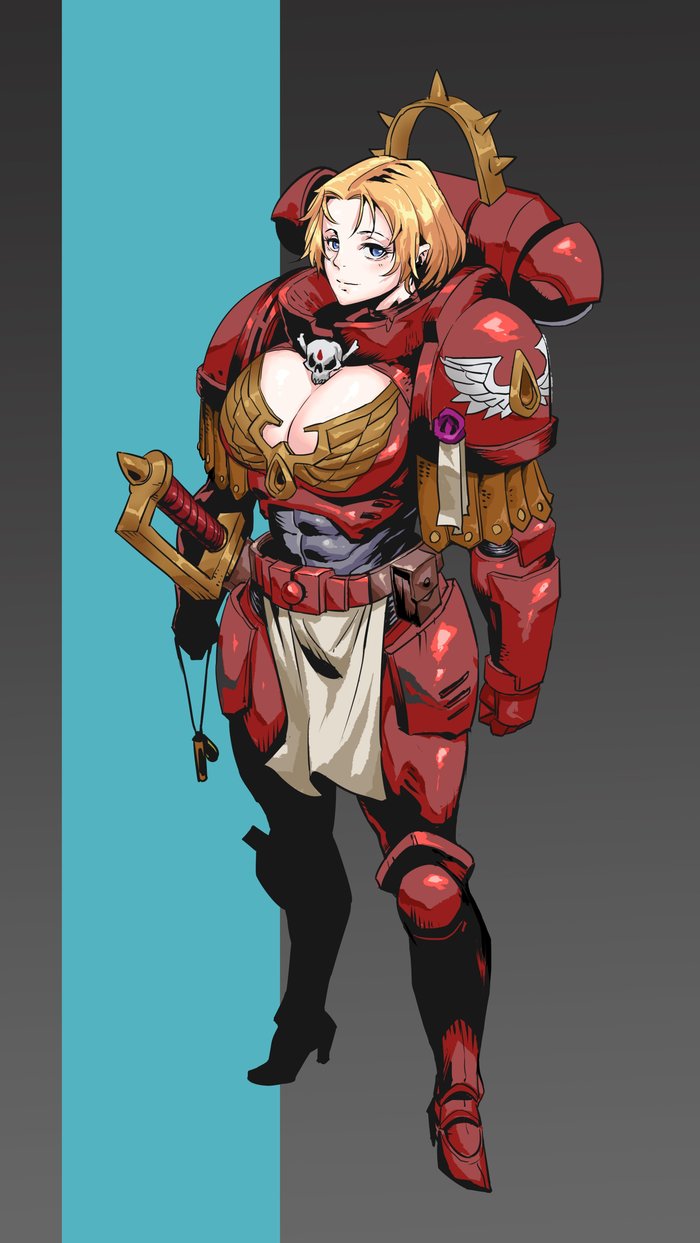 Wh40K Girsl by Yi Meng Zhang Adepta Sororitas, Wh Art,  63, Warhammer 40k, Blood Angels, , Astra Militarum, Yi Meng Zhang